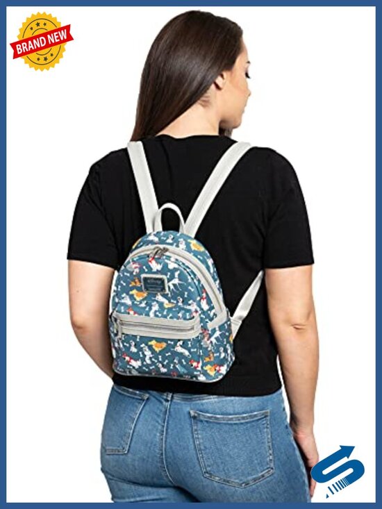 Loungefly Disney Dogs Mini Backpack Handbag Faux Leather